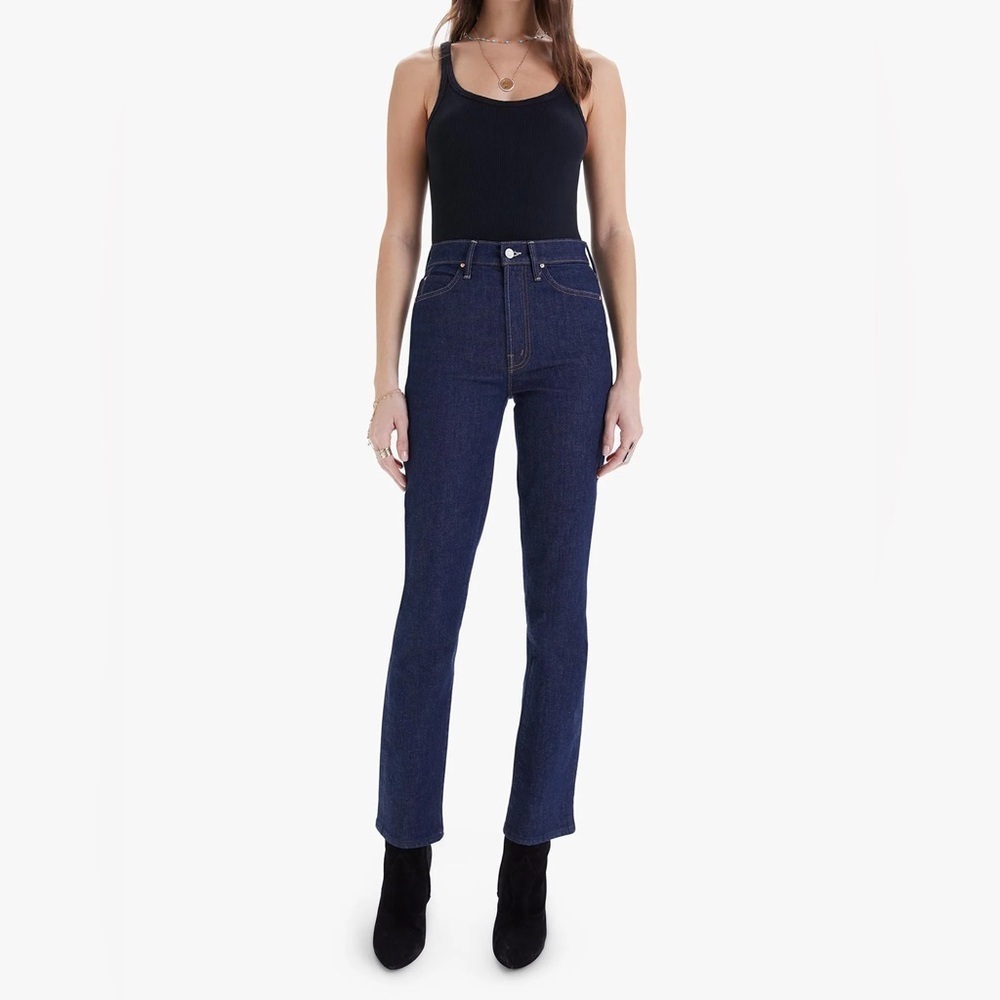 MOTHER High Rise Jeans - Dark Blue